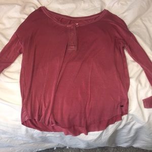 Soft and sexy long sleeve top with buttons